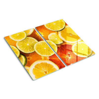 Skærebræt i glas Citrusfrugter og citrusfrugter