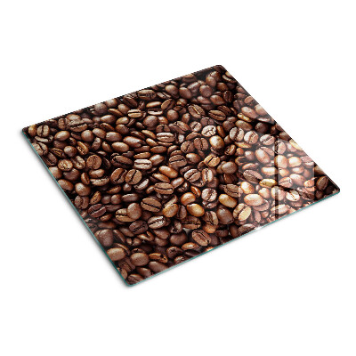 Skærebræt i glas Kaffebønner