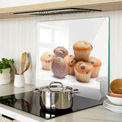 Glas skærebræt Chokolade- og vaniljemuffins