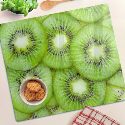 Glas skærebræt Kiwi-skiver