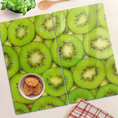 Skærebræt i glas Kiwi-skiver