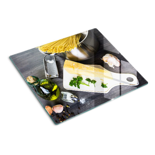 Skærebræt i glas Køkkentilbehør og ingredienser
