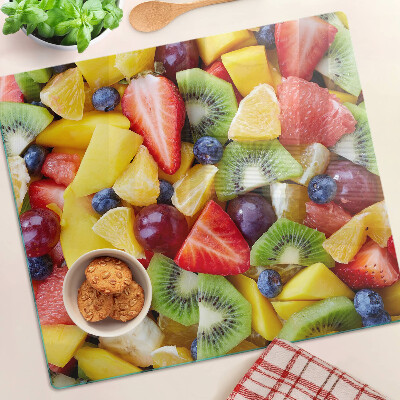 Glas skærebræt Frugtsalat