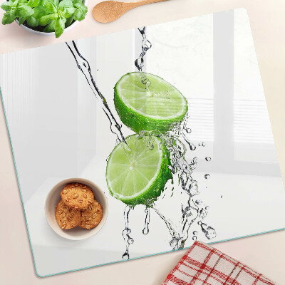 Skærebræt i glas Citroner i vand