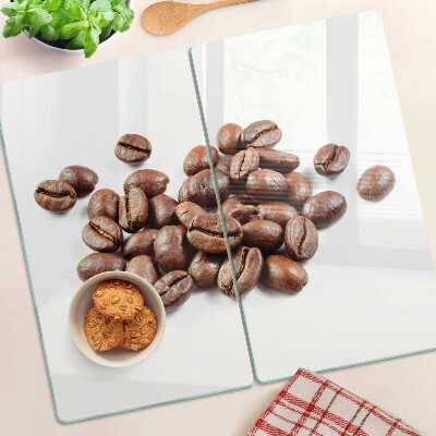 Skærebræt i glas Kaffebønner