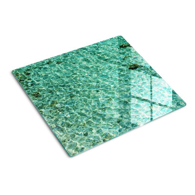 Glas skærebræt Poolvandsmønster