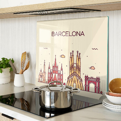 Glas skærebræt Barcelona og dens arkitektur