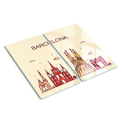 Glas skærebræt Barcelona og dens arkitektur