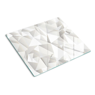 Glas skærebræt Geometriske former motiv