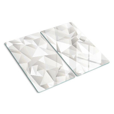 Glas skærebræt Geometriske former motiv