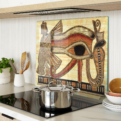 Skærebræt i glas Egyptisk hieroglyfmotiv