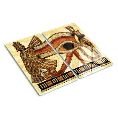 Skærebræt i glas Egyptisk hieroglyfmotiv