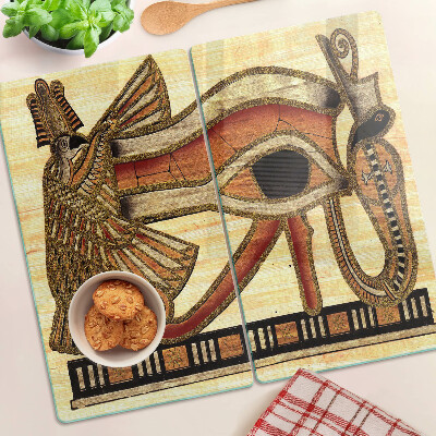 Skærebræt i glas Egyptisk hieroglyfmotiv