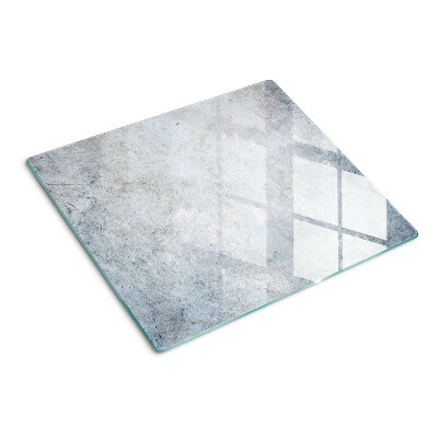 Skærebræt i glas Betoneffekt med refleksion