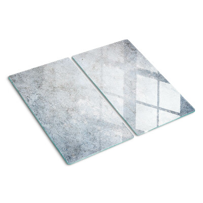 Skærebræt i glas Betoneffekt med refleksion