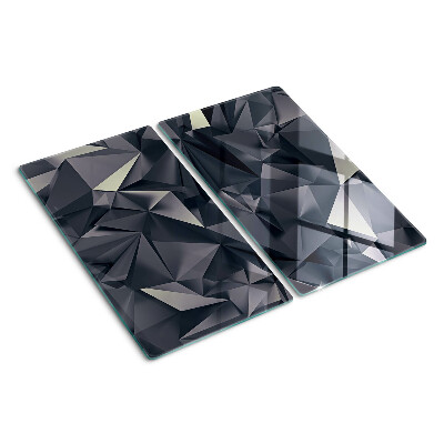 Glas skærebræt Geometri i grå nuancer