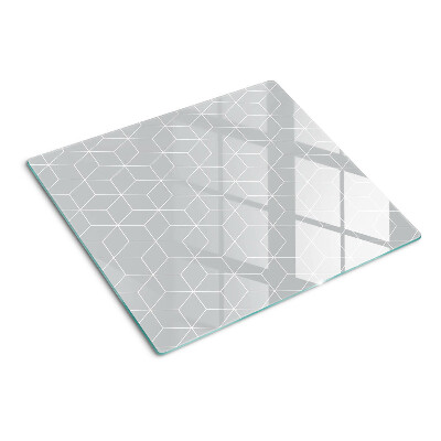 Glas skærebræt Sekskantet geometrisk gitter
