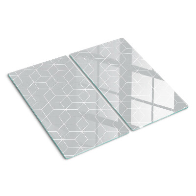 Glas skærebræt Sekskantet geometrisk gitter