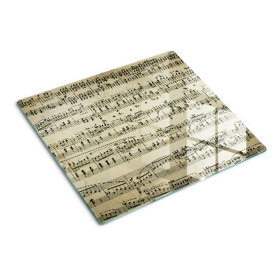 Glas skærebræt Musikalsk notation
