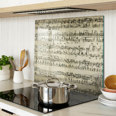 Glas skærebræt Musikalsk notation