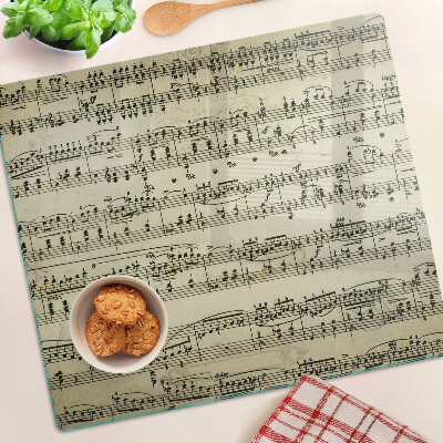 Glas skærebræt Musikalsk notation