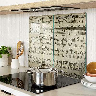 Glas skærebræt Musikalsk notation