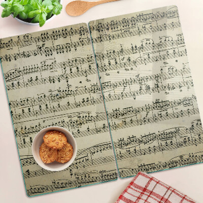 Glas skærebræt Musikalsk notation