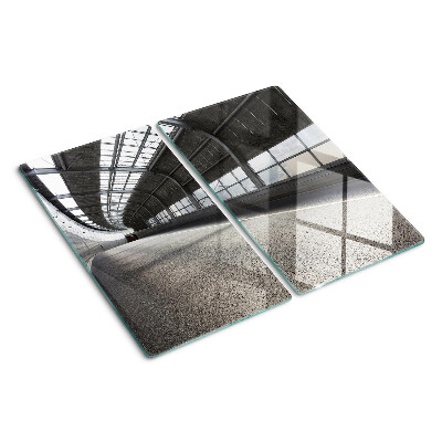 Skærebræt i glas Moderne arkitektur og geometri