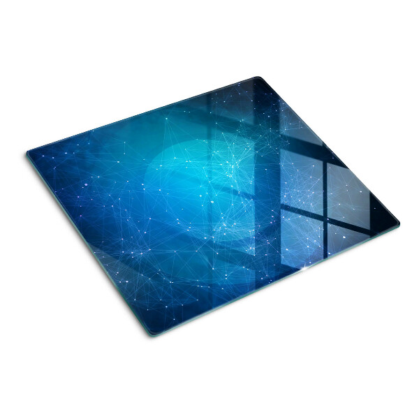 Glas skærebræt Geometriske linjer og punktmotiver