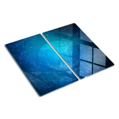 Glas skærebræt Geometriske linjer og punktmotiver