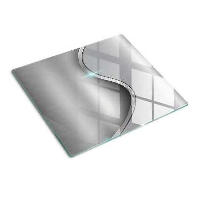 Skærebræt i glas Moderne design med en bølge