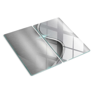 Skærebræt i glas Moderne design med en bølge