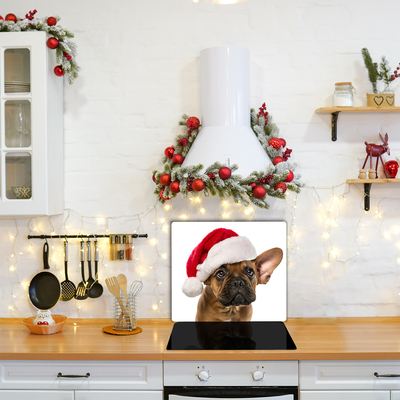 Glas skærebræ Bulldog hund jul