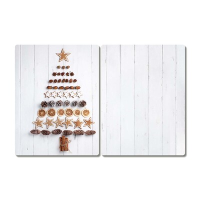 Glas skærebræ Gingerbread Christmas Tree Ornaments