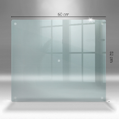 Rektangulært skærebræt i glas Rektangulært skærebræt i glas gennemsigtig