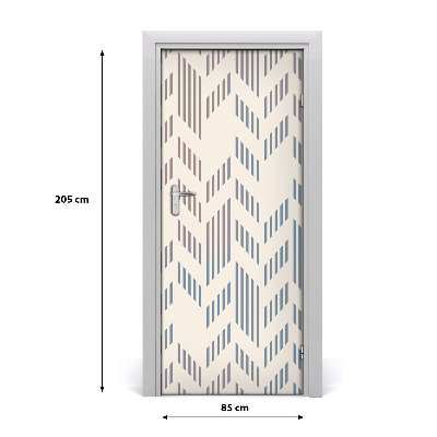 Tapet til dør Geometrisk baggrund