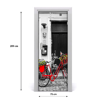 Tapet til døre Bycykel