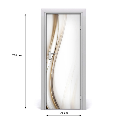Tapet dør Bølge abstrakt