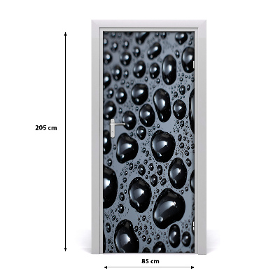 Tapet til dør Dråber af vand