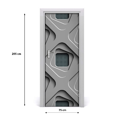 Tapet til døre 3D Abstraktion