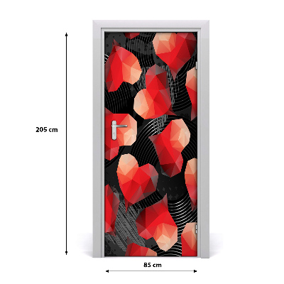 Tapet dør Geometriske hjerter