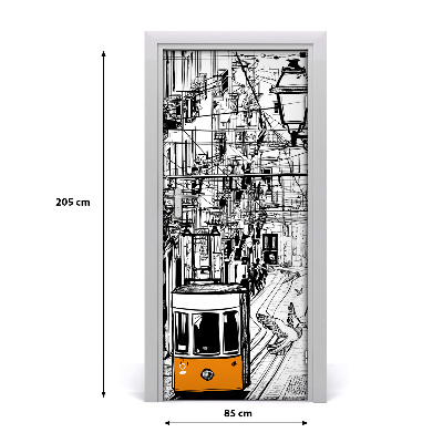 Dørtapet Sporvogn i Lissabon