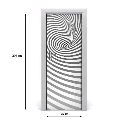 Tapet dør Spiral med striber