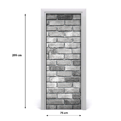 Dørklistermærke Murstensvæg
