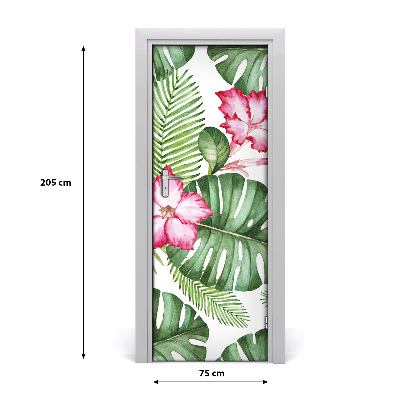 Dørklistermærke Hawaii-mønster