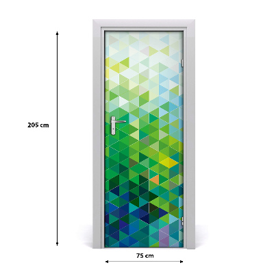 Tapet til dør Abstrakte trekanter