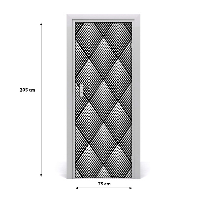 Tapet dør Geometrisk baggrund