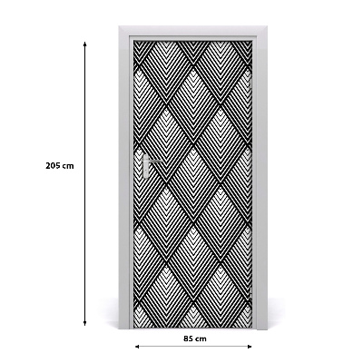 Tapet dør Geometrisk baggrund