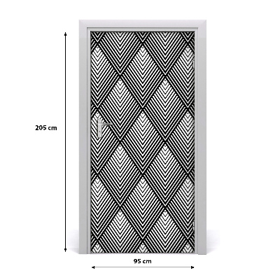Tapet dør Geometrisk baggrund