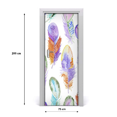 Dørklistermærke Farvede fjer